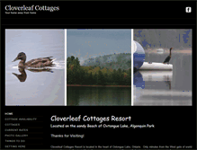 Tablet Screenshot of cloverleafcottages.ca